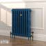 CI-RK760-BLU-LG-LS03 - Rook Blue 2 Column Victorian Cast Iron Radiator H760mm x W839mm CI-RK760-BLU-LG-LS03 - Rook Blue 2 Column Victorian Cast Iron Radiator H760mm x W839mm